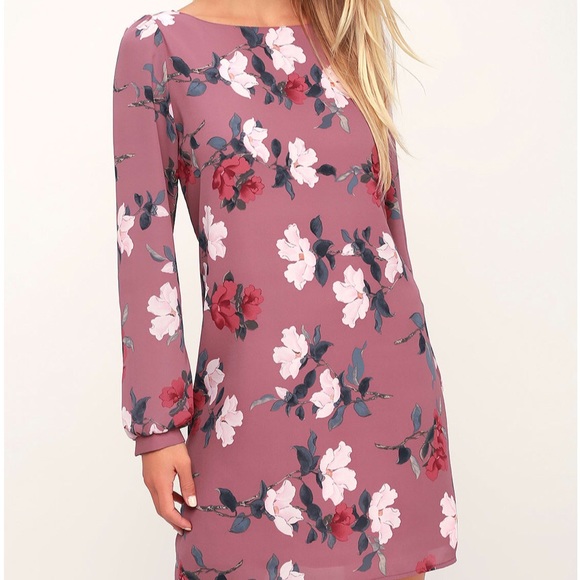 Lulus Dresses & Skirts - Lulus’s Mauve Floral Mini